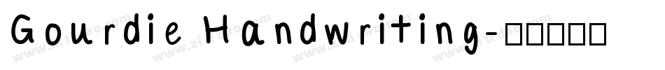 Gourdie Handwriting字体转换